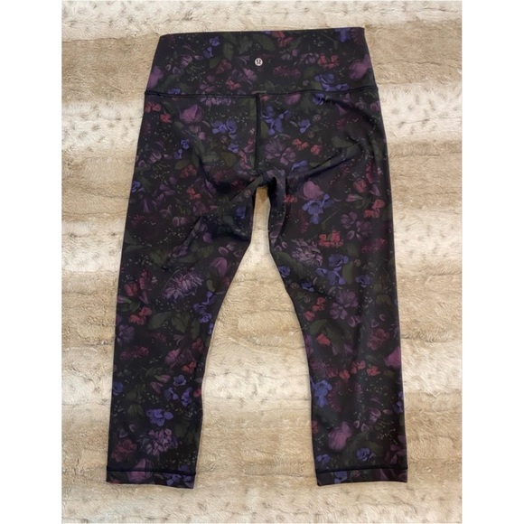 Lululemon Wunder Under Crop (Hi-Rise) (Full-On Luxtreme 21") Frozen Flourish - Picture 6 of 12